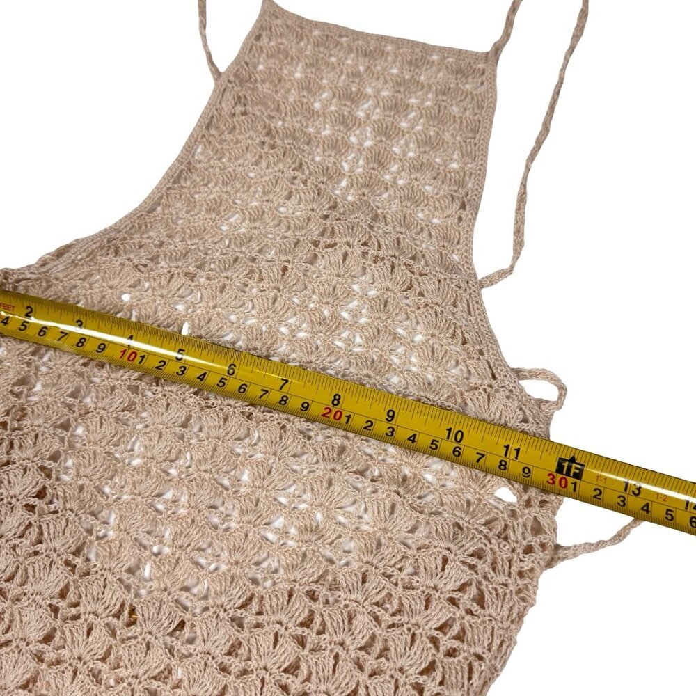 Cult Gaia Demi Knit Dress Sz XS Sheer Nude Luxury Swim Cover Up - Picture 11 of 15